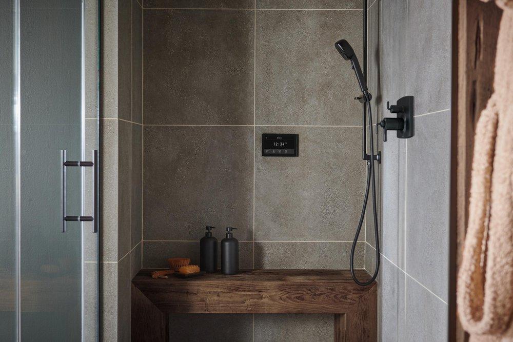 Brizo Matte Black Thermostatic and Volume Control Valve Trim 