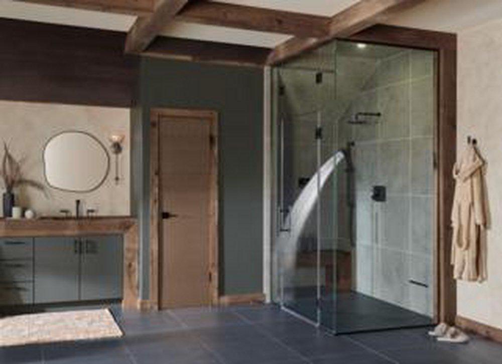 Brizo Matte Black Thermostatic and Volume Control Valve Trim 