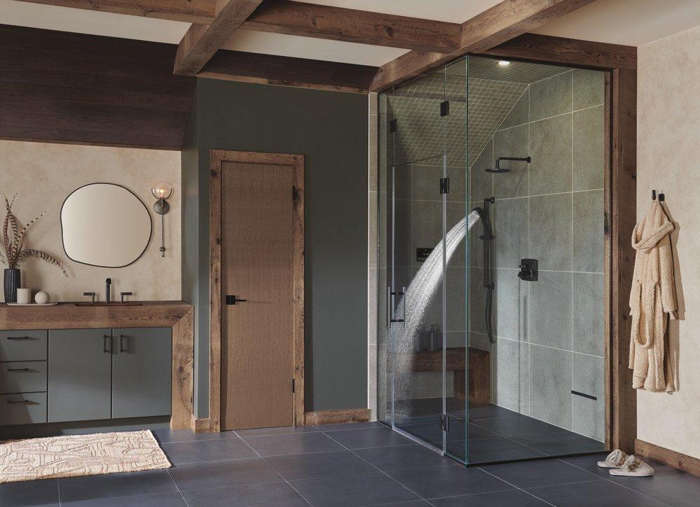 Brizo Matte Black Thermostatic and Volume Control Valve Trim 