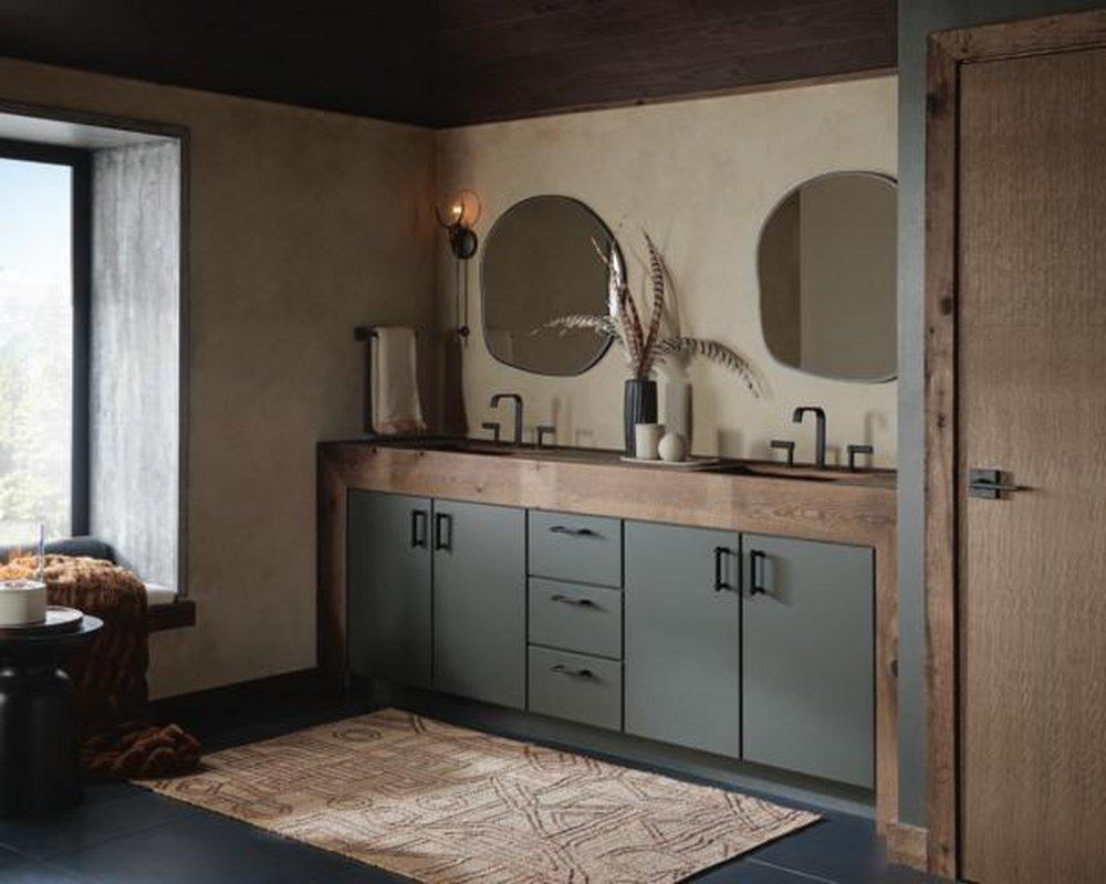 Brizo Matte Black Two Handle Lever Handle Kit 