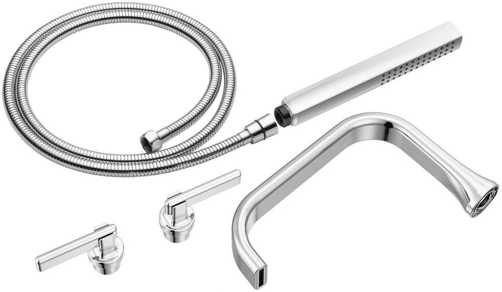 Brizo Polished Chrome Two Handle Lever Floor Mount Filler 