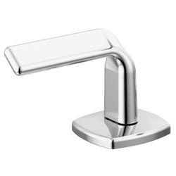 Widespread Bathroom Faucet Twist Lever Handle Kit in Chrome