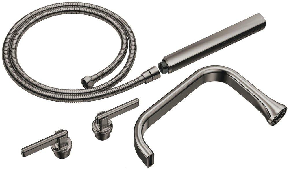 Brizo Brilliance&reg; Black Onyx Two Handle Lever Floor Mount Filler 