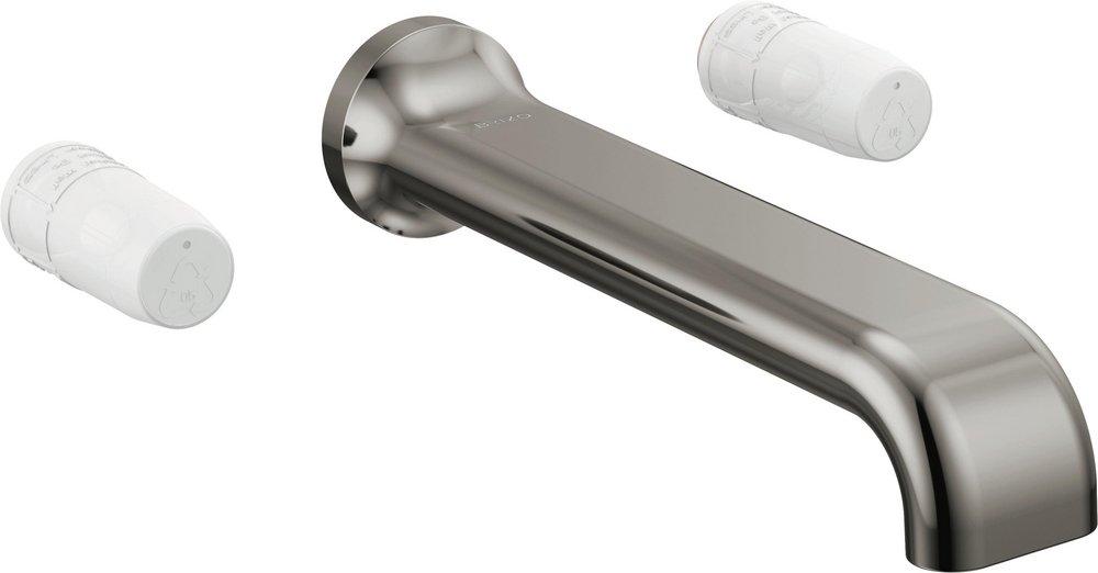 Brizo Brilliance Black Onyx Two Handle Wall Mount Filler (Trim Only) 