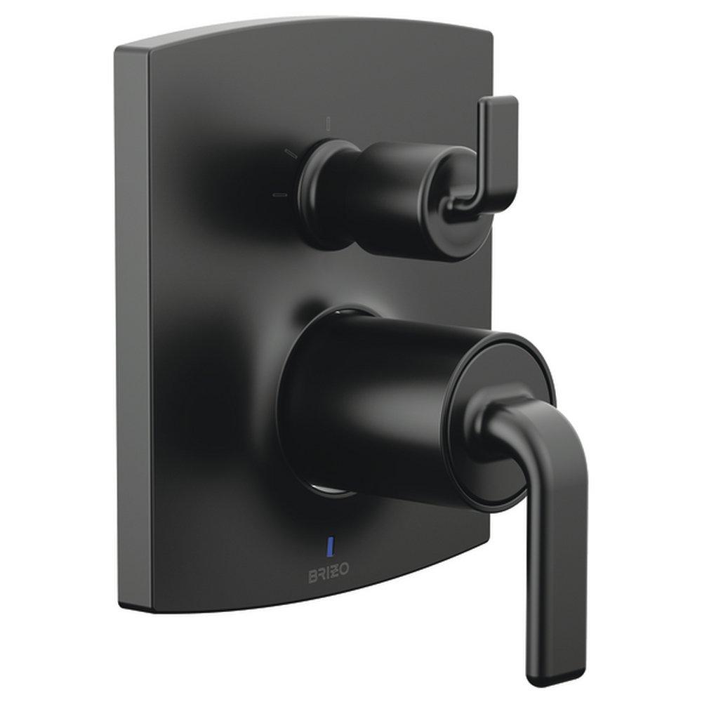 BRIZO KINTSU PRESSURE BALANCE VALVE WITH INTEGRATED 3-FUNCTION DIVERTER TRIM - LESS HANDLES 