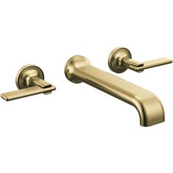 Wall Mount Tub Filler in Luxe Gold (Handles Sold Separately)