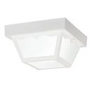 60W 1-Light Medium Base Incandescent Ceiling Light in White