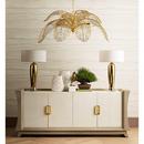 Currey and Company Brass 25-3/4 x 49-3/4 in. 60W 2-Tier 8-Light Botanical Chandelier 