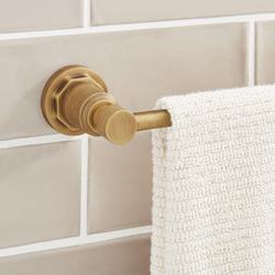 24 in. Towel Bar in Aged Brass