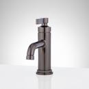 Single Handle Monoblock Bathroom Sink Faucet in Gunmetal