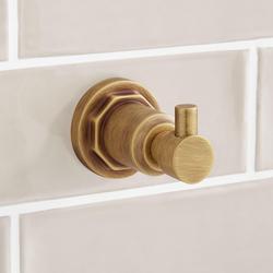 Robe Hook in Aged Brass