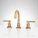 Signature Hardware Aged Brass Two Handle Widespread Bathroom Sink Faucet 
