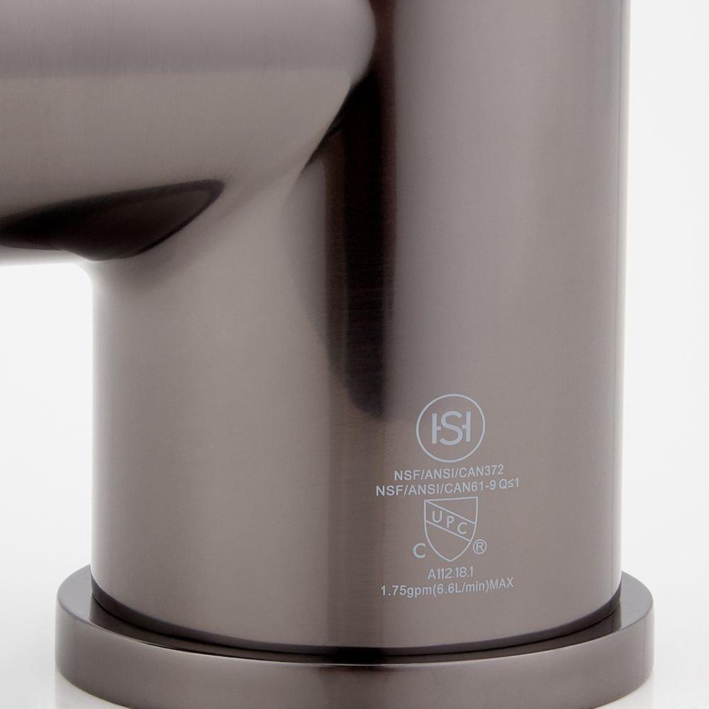 Signature Hardware Gunmetal Single Handle Pull Down Kitchen Faucet 