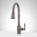 Single Handle Pull Down Kitchen Faucet in Gunmetal
