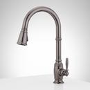 Signature Hardware Gunmetal Pull Down Kitchen Faucet 