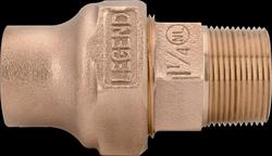 1 x 3/4 in. Flare x MNPT Global Bronze Reducing Adapter