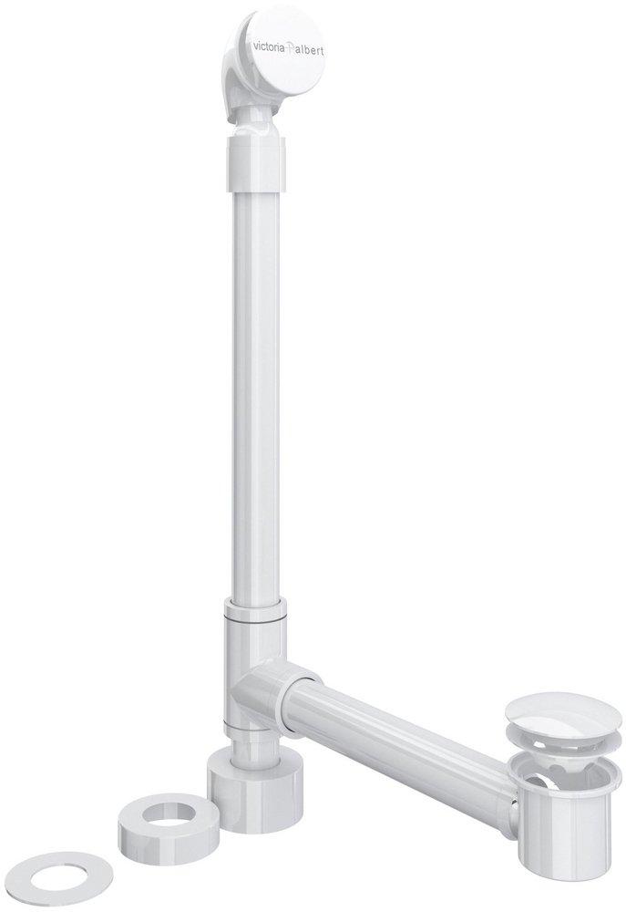 FREESTANDING BATHTUB DRAIN FOR ABOVE THE FLOOR INSTALLATION WHITE 