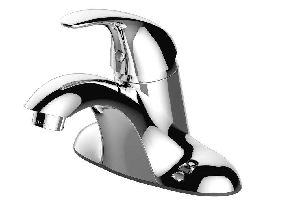 Single Handle Centerset Bathroom Sink Faucet in Chrome 