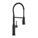 PROFLO&reg; Matte Black Single Handle Pre-Rinse Kitchen Faucet 