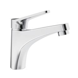 Single Handle Monoblock Bathroom Sink Faucet in Chrome