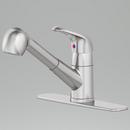 PROFLO&reg; Brushed Nickel Single Handle Pull Out Kitchen Faucet 