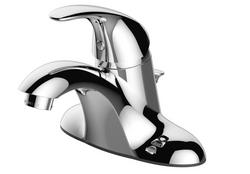 Single Handle Centerset Bathroom Sink Faucet with Drain Assembly in Chrome