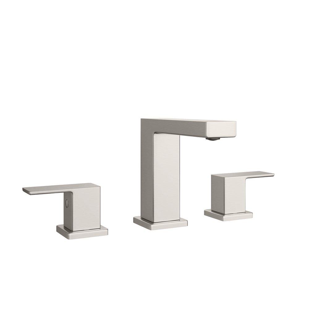 Two Handle Widespread Bathroom Sink Faucet Brushed Nickel 