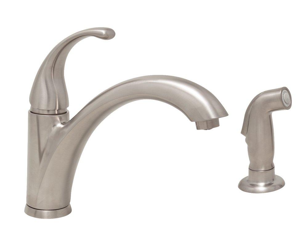 PROFLO&reg; Brushed Nickel Kitchen Faucet 