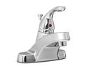 Single Handle Centerset Bathroom Sink Faucet with Pop-Up Drain Assembly in Polished Chrome