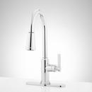 Signature Hardware Chrome Single Handle Pull Down Kitchen Faucet 