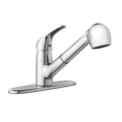 Single Handle Pull Out Kitchen Faucet in Chrome