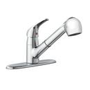 PROFLO&reg; Chrome Single Handle Pull Out Kitchen Faucet 