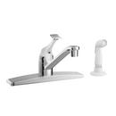 Single Handle Kitchen Faucet with Side Spray in Polished Chrome