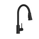 Single Handle Pull Down Kitchen Faucet in Matte Black 