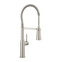 Single Handle Pre-Rinse Kitchen Faucet in Brushed Nickel