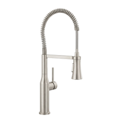 Single Handle Pre-Rinse Kitchen Faucet in Brushed Nickel