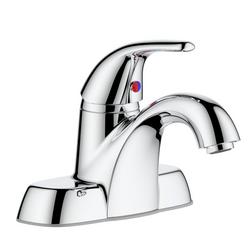 Single Handle Centerset Bathroom Sink Faucet with Drain Assembly in Chrome