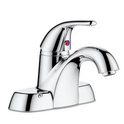 Single Handle Centerset Bathroom Sink Faucet with Drain Assembly in Chrome