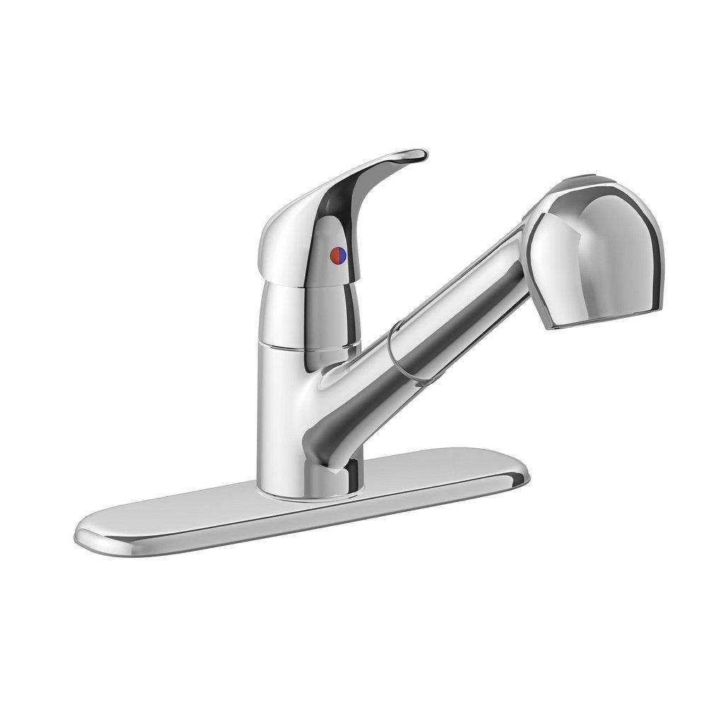 PROFLO® Chrome Pull Out Kitchen Faucet 