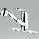 PROFLO&reg; Chrome Single Handle Pull Out Kitchen Faucet 