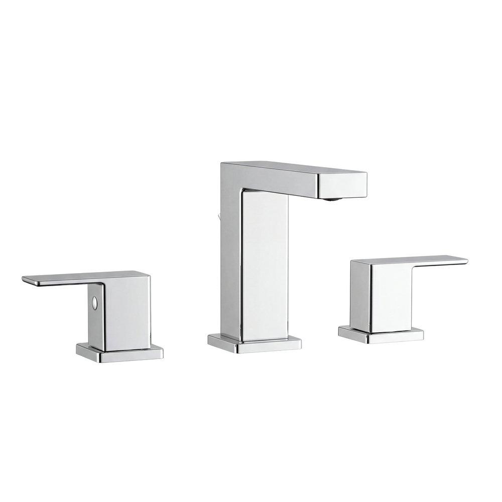 PROFLO&reg; Chrome Two Handle Widespread Bathroom Sink Faucet 