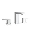 Two Handle Widespread Bathroom Sink Faucet in Chrome 
