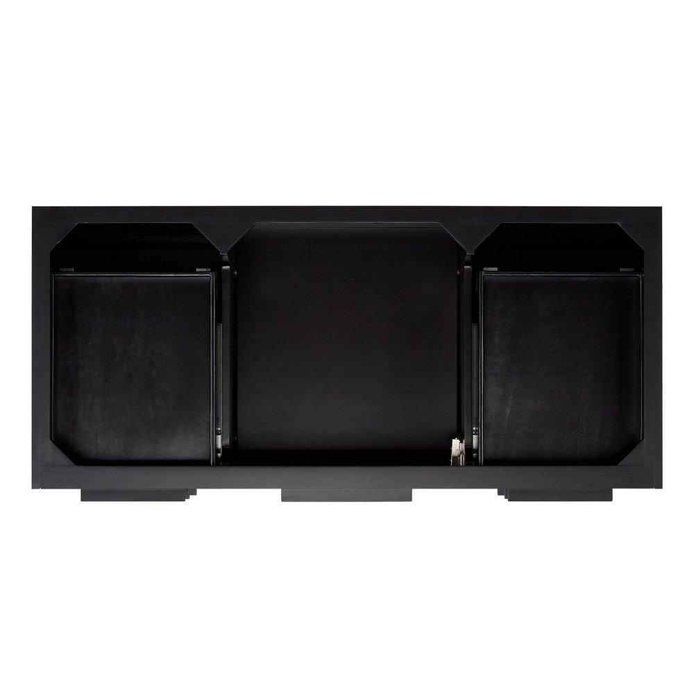 48 in. Wall Mount Vanity Cabinet in Black 
