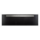 72 in. Wall Mount Vanity Cabinet in Black 