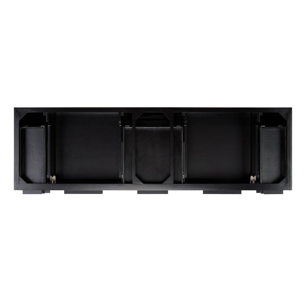 72 WALLMOUNT DOUBLE VANITY BLACK 