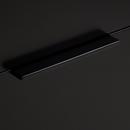 30 WALLMOUNT VANITY WITH RECT UNDERMOUNT SINK BLACK FEATHERED WHITE QUARTZ WIDESPREAD 