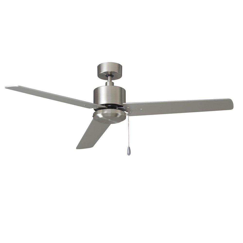 52 in. LED 3-Blade Ceiling Fan in Brushed Nickel 