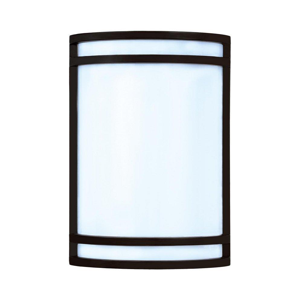 10 in. LED Wet Listed Sconce in Black 