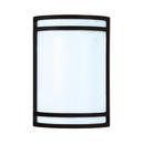10 in. LED Wet Listed Sconce in Black 