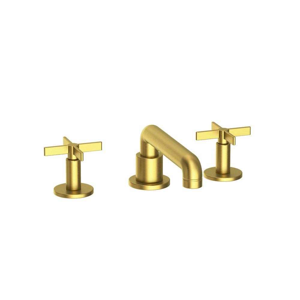 Widespread Bathroom Sink Faucet in Satin Brass - PVD 